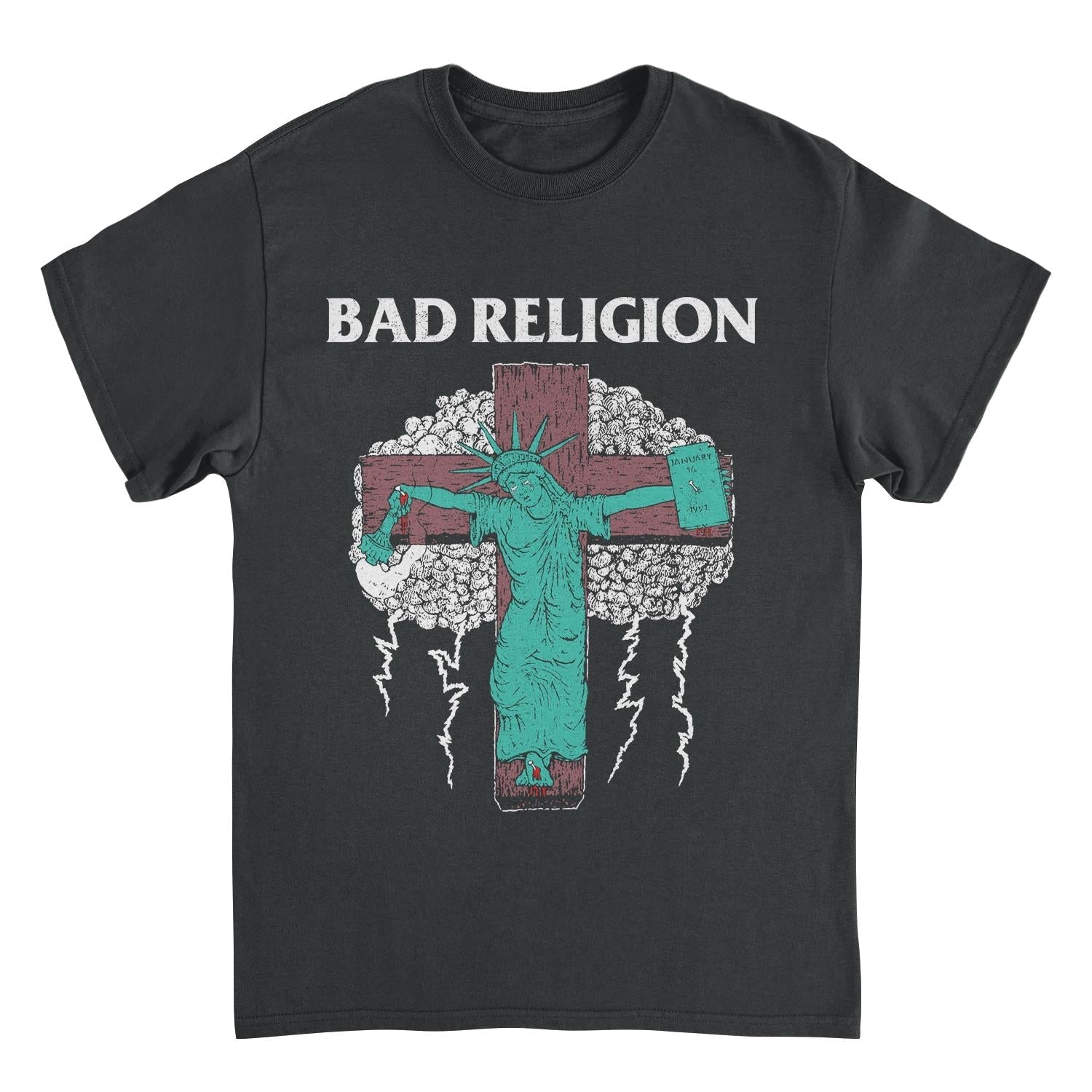 Bad Religion Liberty 91 Tour Black T-Shirt