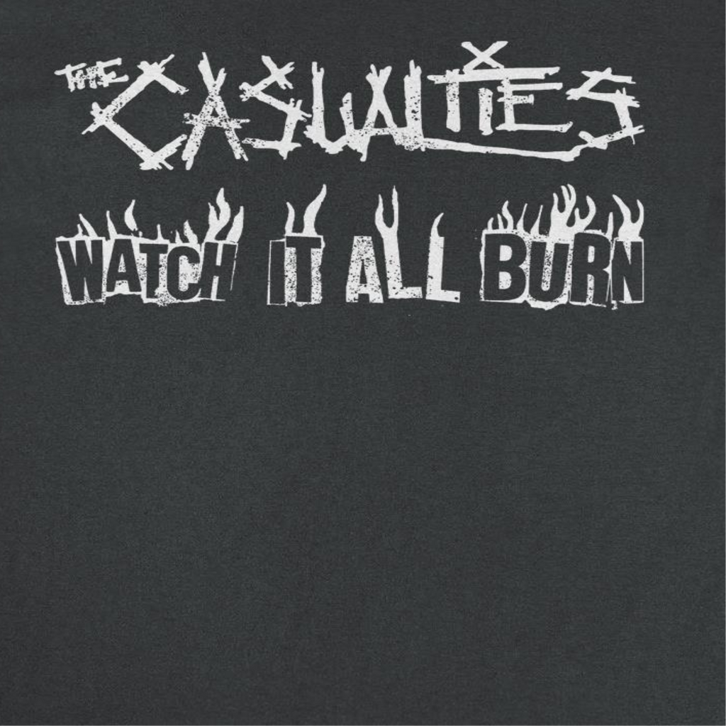 The Casualities All Out War Back Black T-Shirt