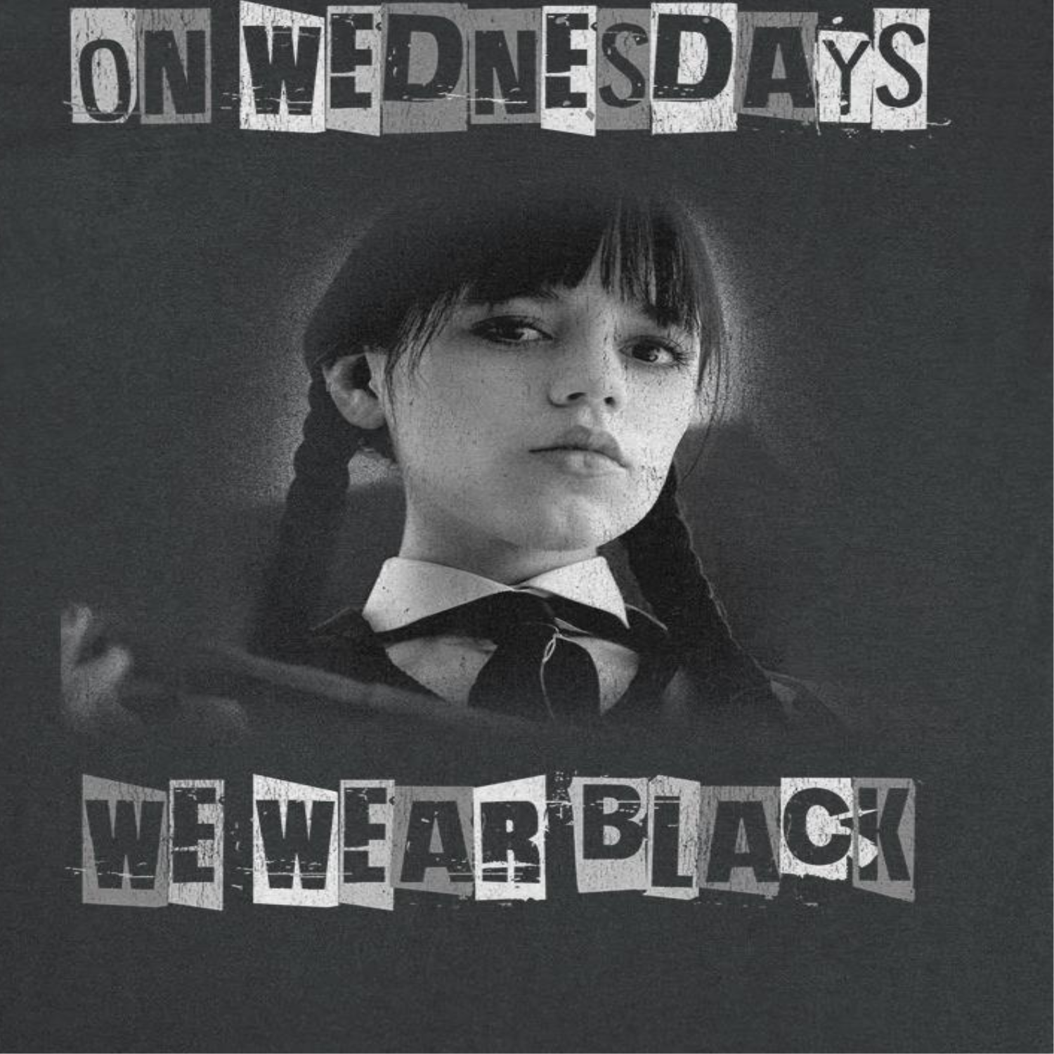 Wednesday On Wednesday We Wear Black Black T-Shirt