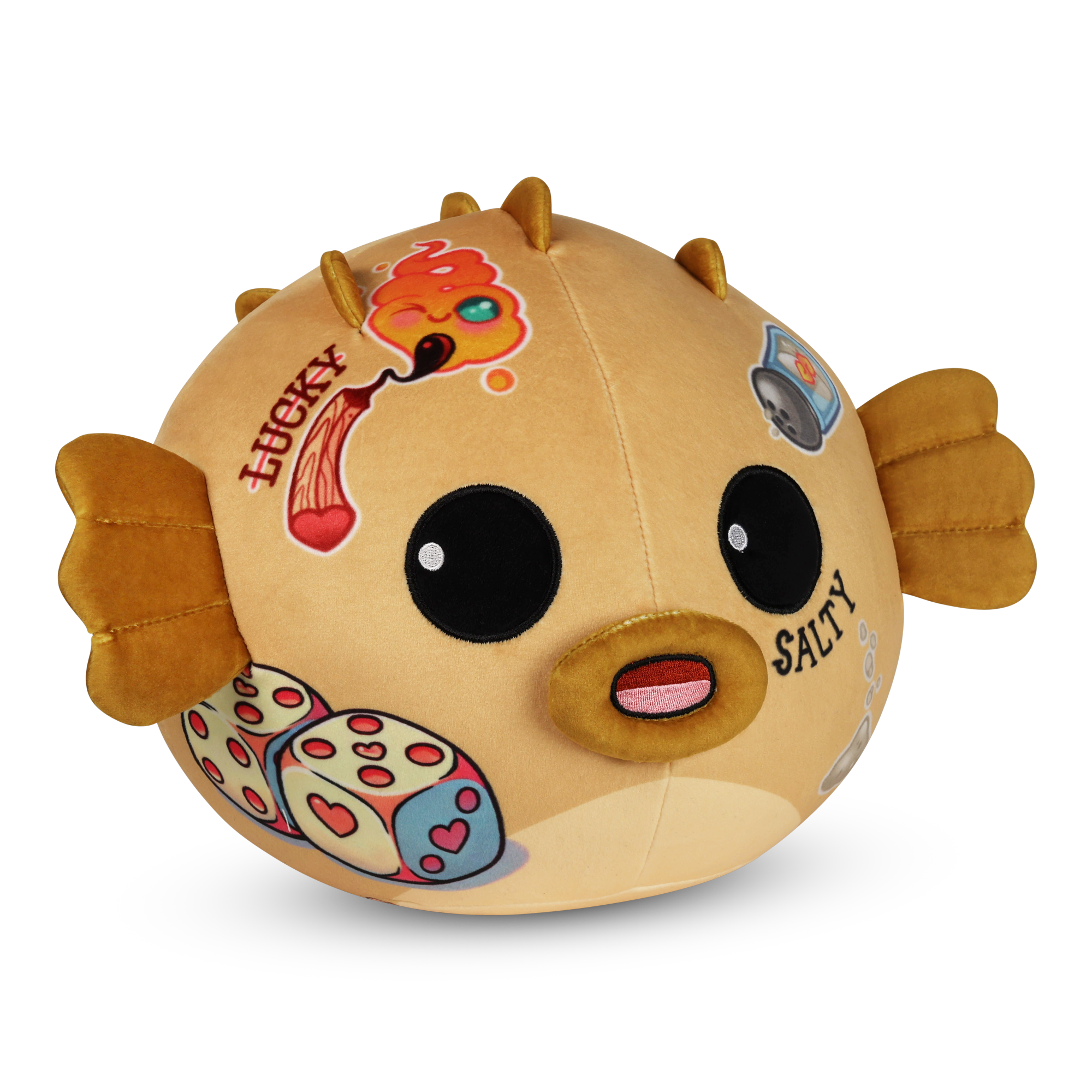 Tattoo Zoo Mel the Pufferfish 13" Plushie