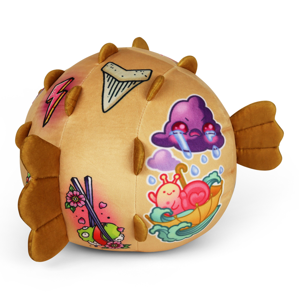 Tattoo Zoo Mel the Pufferfish 13" Plushie