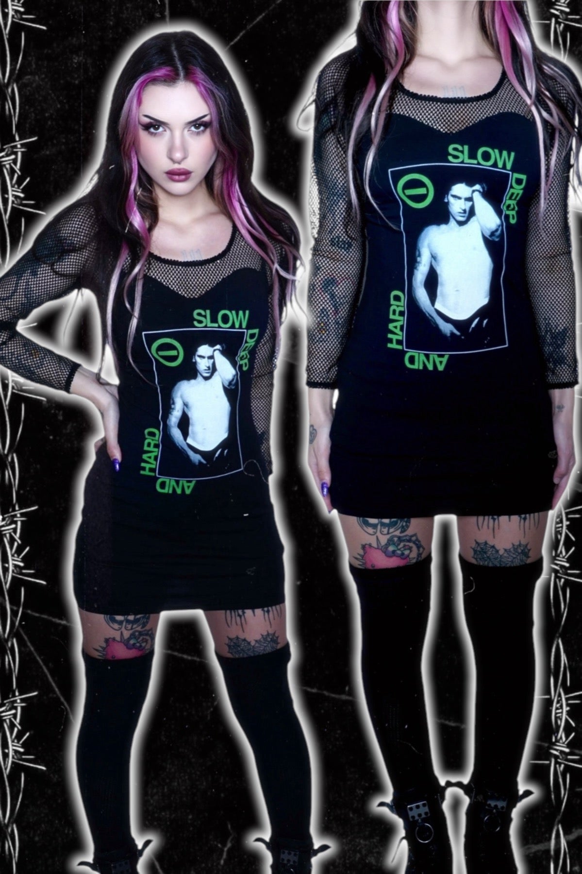 Vera's Eyecandy Peter Steele Slow Deep Hard Fishnet Dress