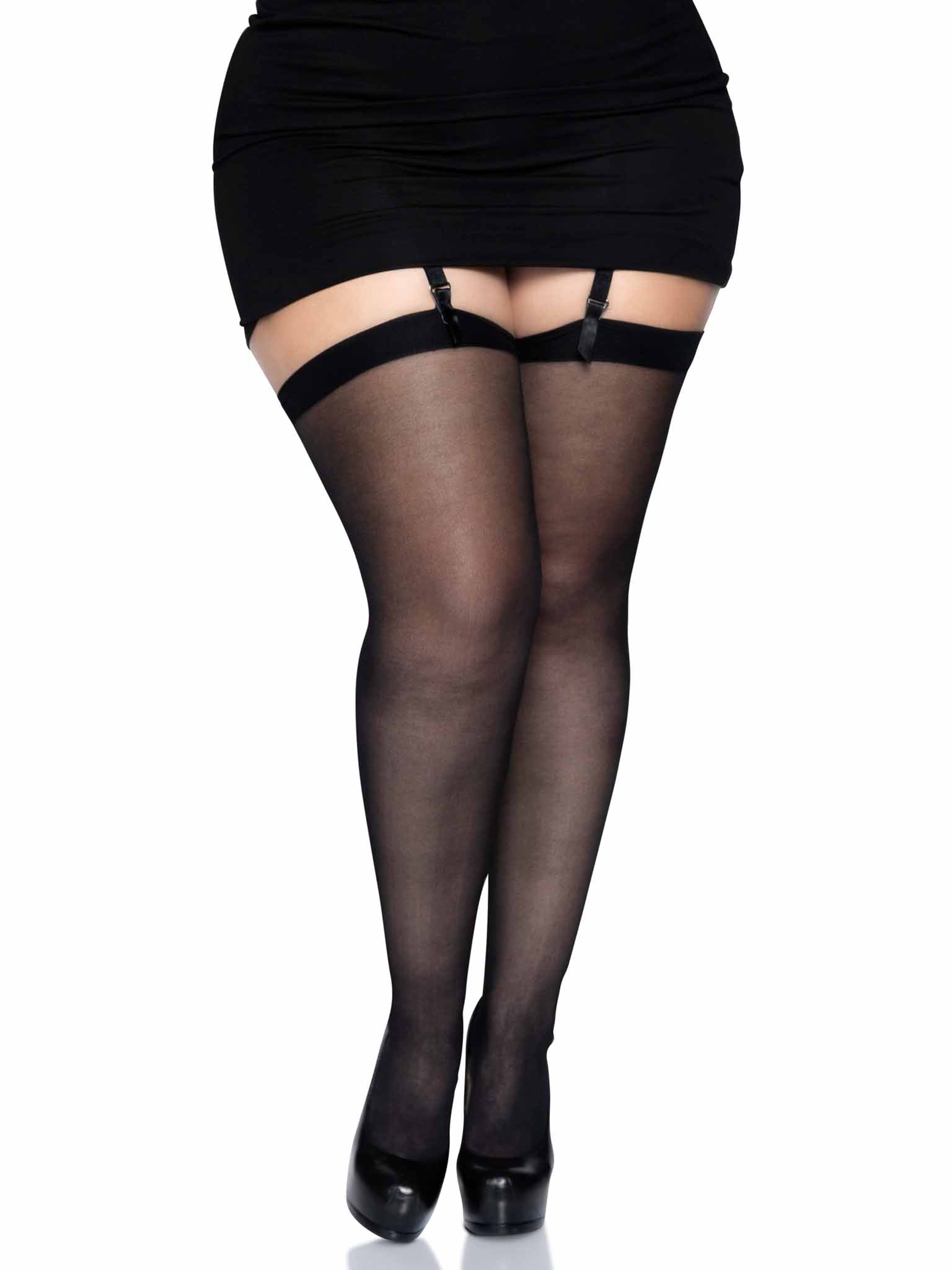 Leg Avenue Plus Dex Sheer Stockings