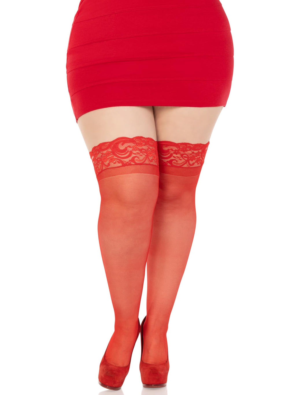 Leg Avenue Plus Nora Thigh High Stockings