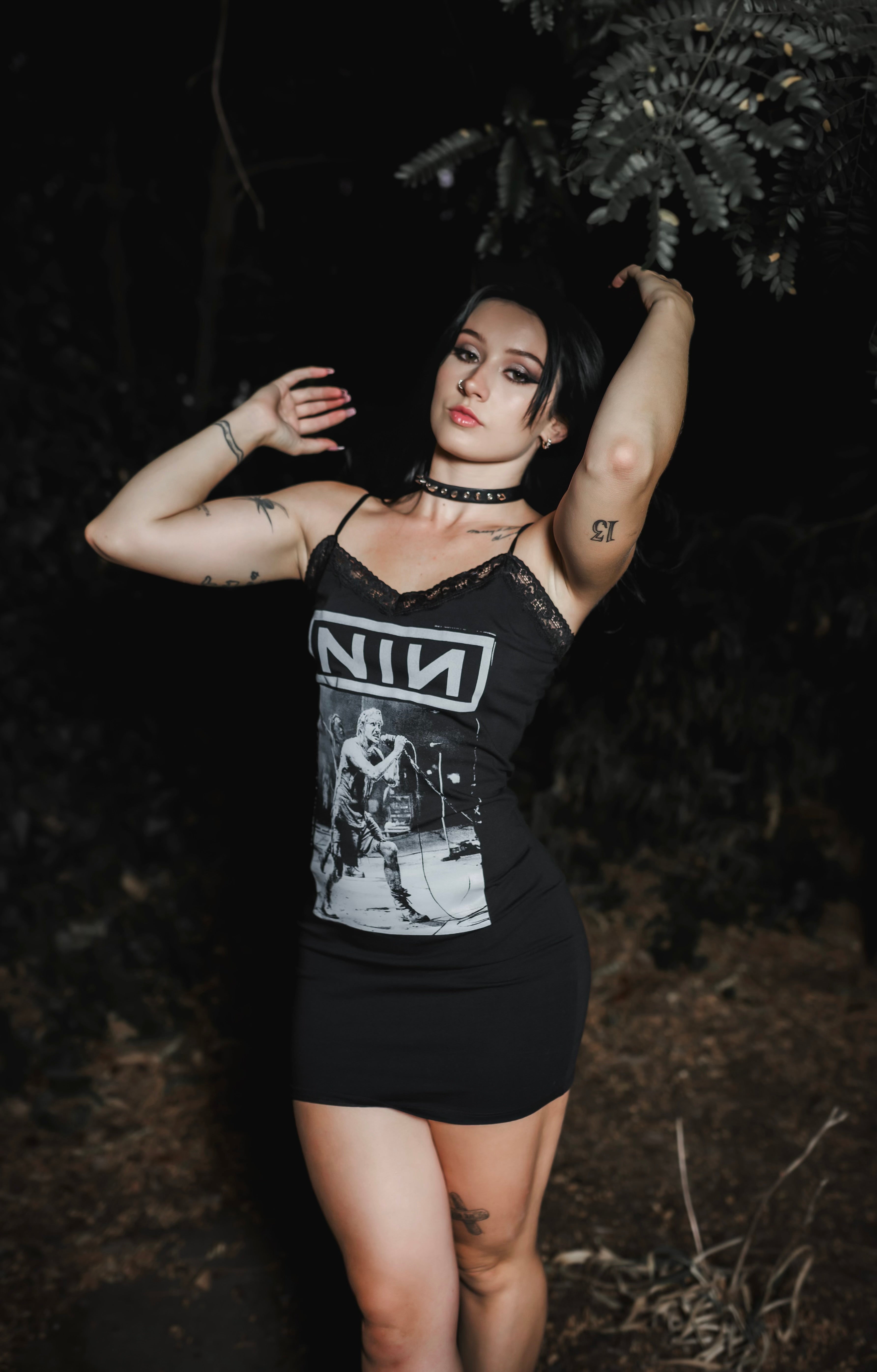 Vera's Eyecandy NIN Lace Strap Dress