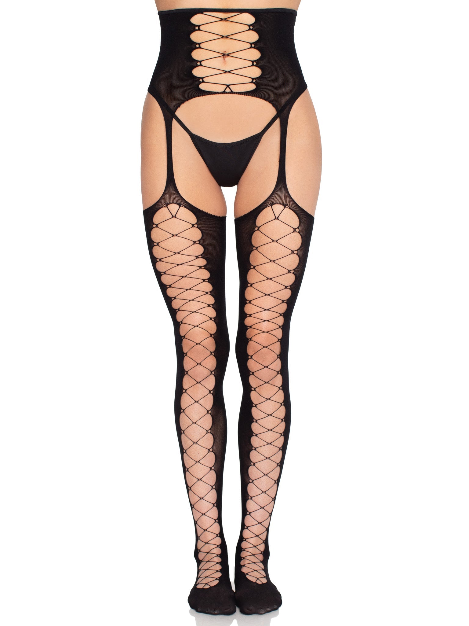 Leg Avenue Lyra Garter Belt Stockings