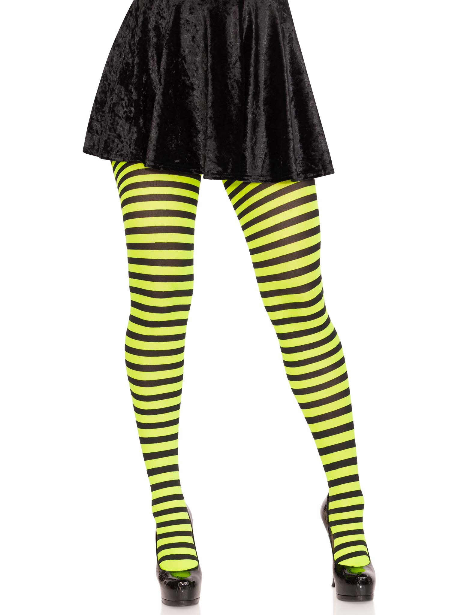 Leg Avenue Jada Striped Many Colors Tights