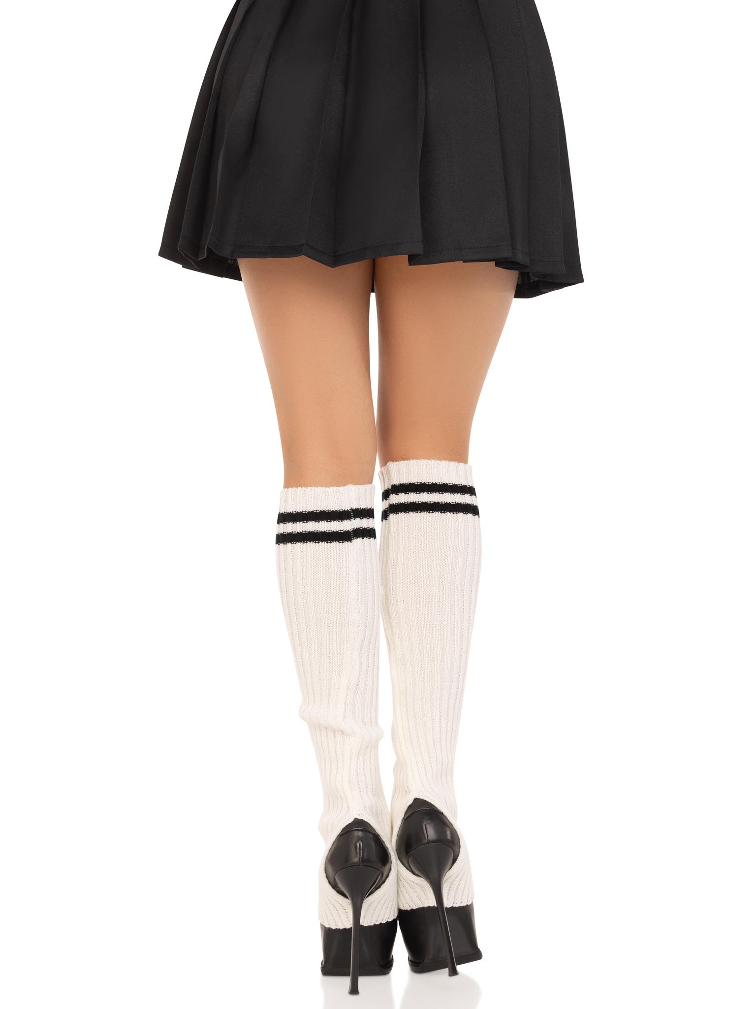 Leg Avenue Hailey Stripe Stirrup Leg Warmers