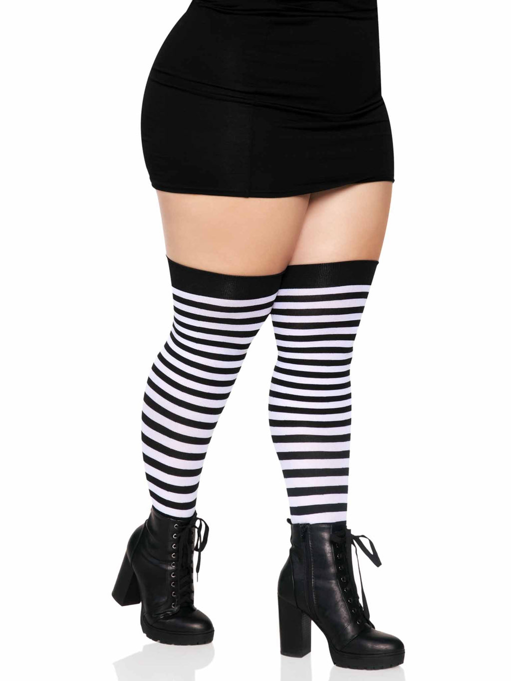 Leg Avenue Cari Plus Striped Socks