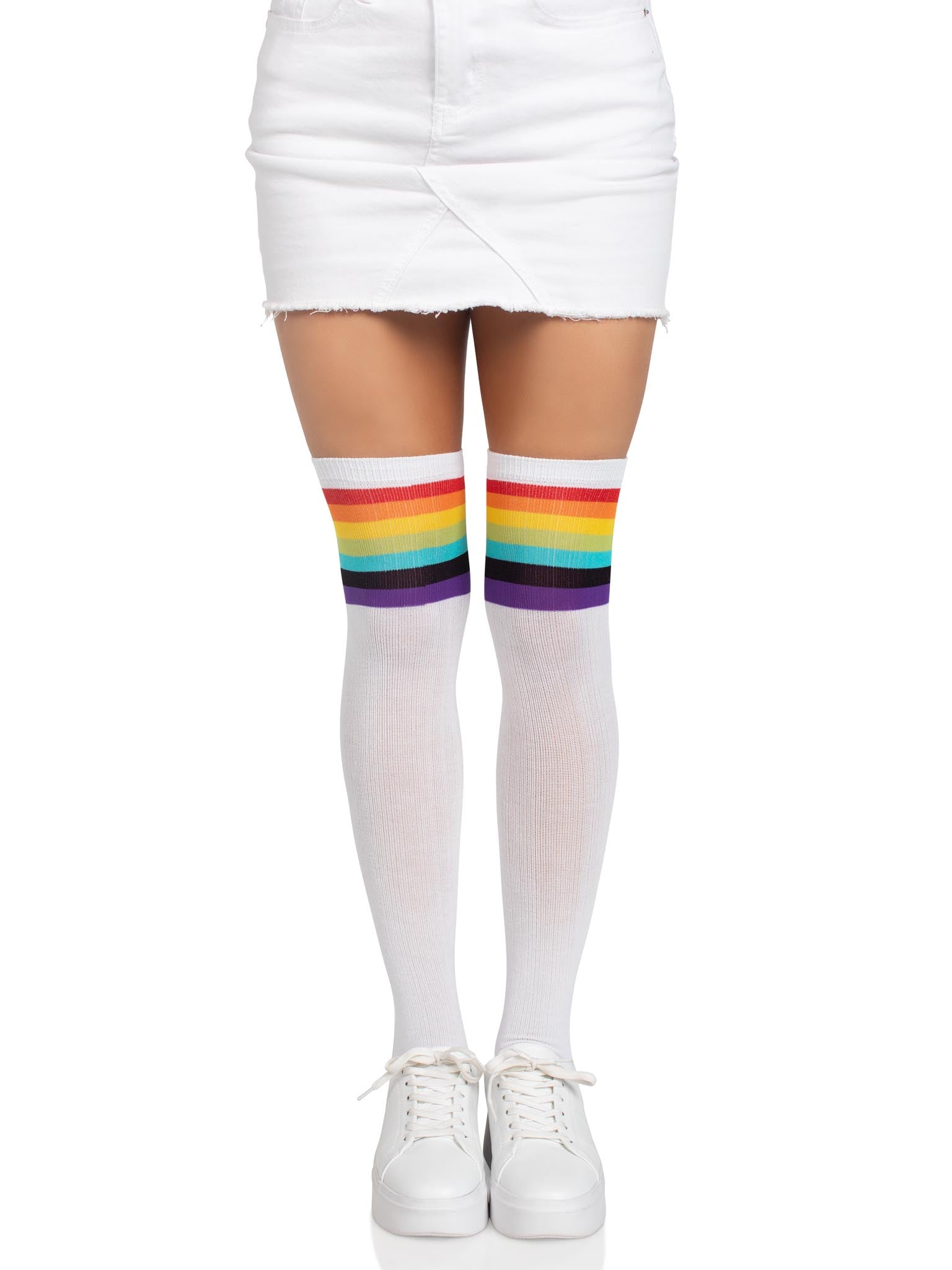 Leg Avenue Nia Rainbow Thigh High Stockings