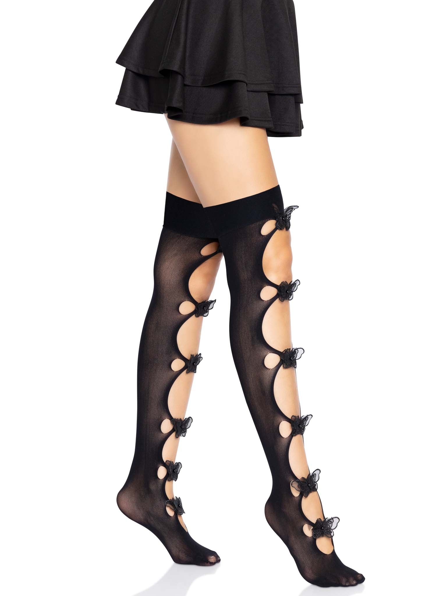 Leg Avenue Butterfly Cut Out Thigh Highs