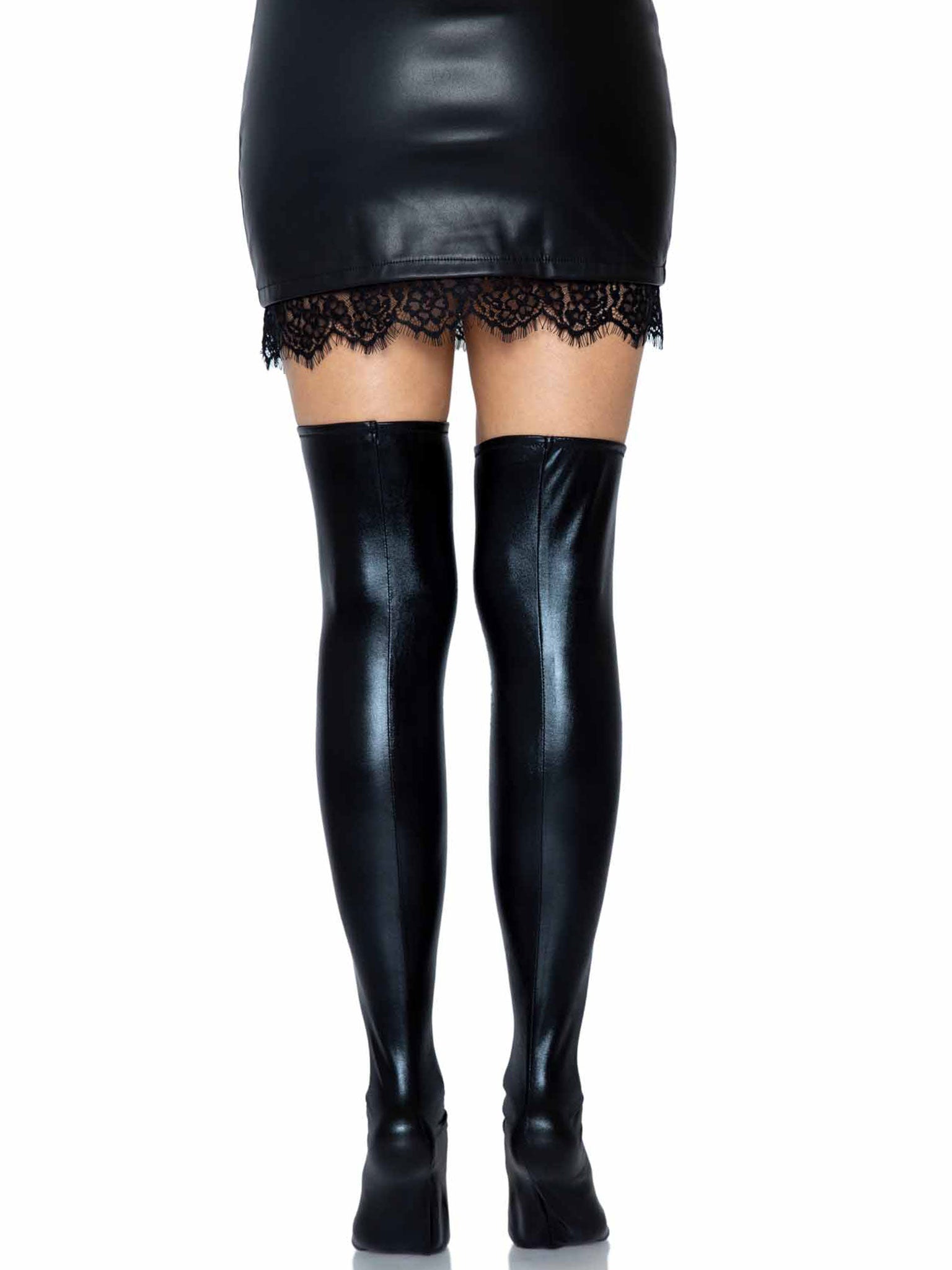 Leg Avenue Zora Wet Look Thigh Highs