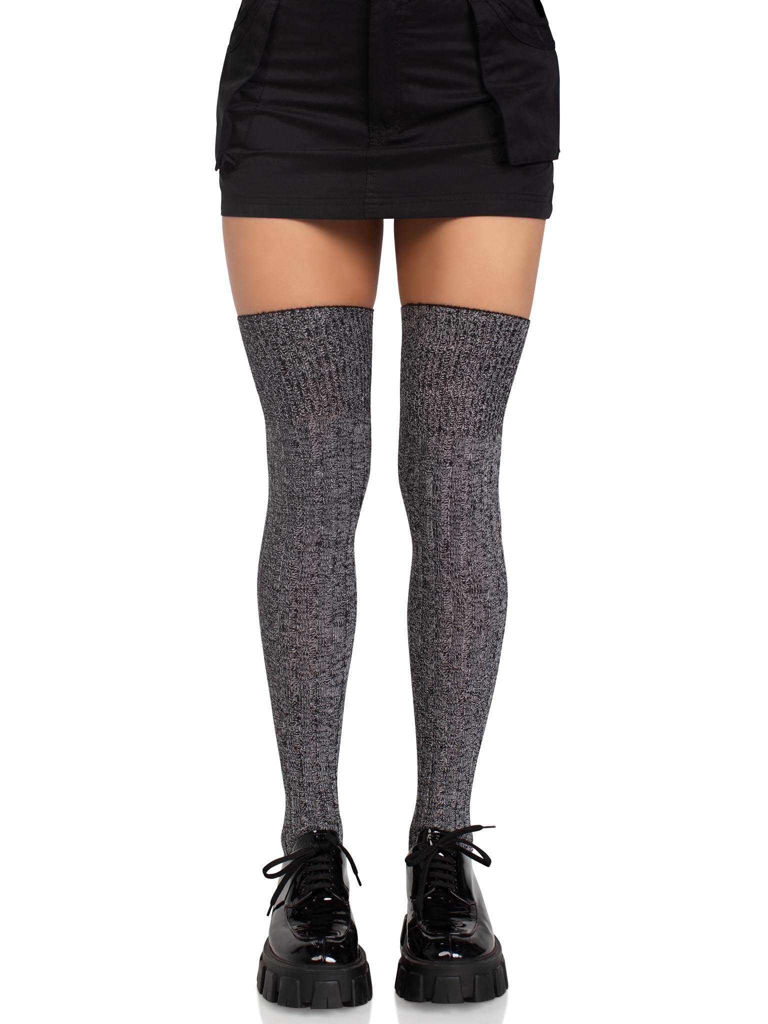 Leg Avenue Athena Heather Thigh High Stockings