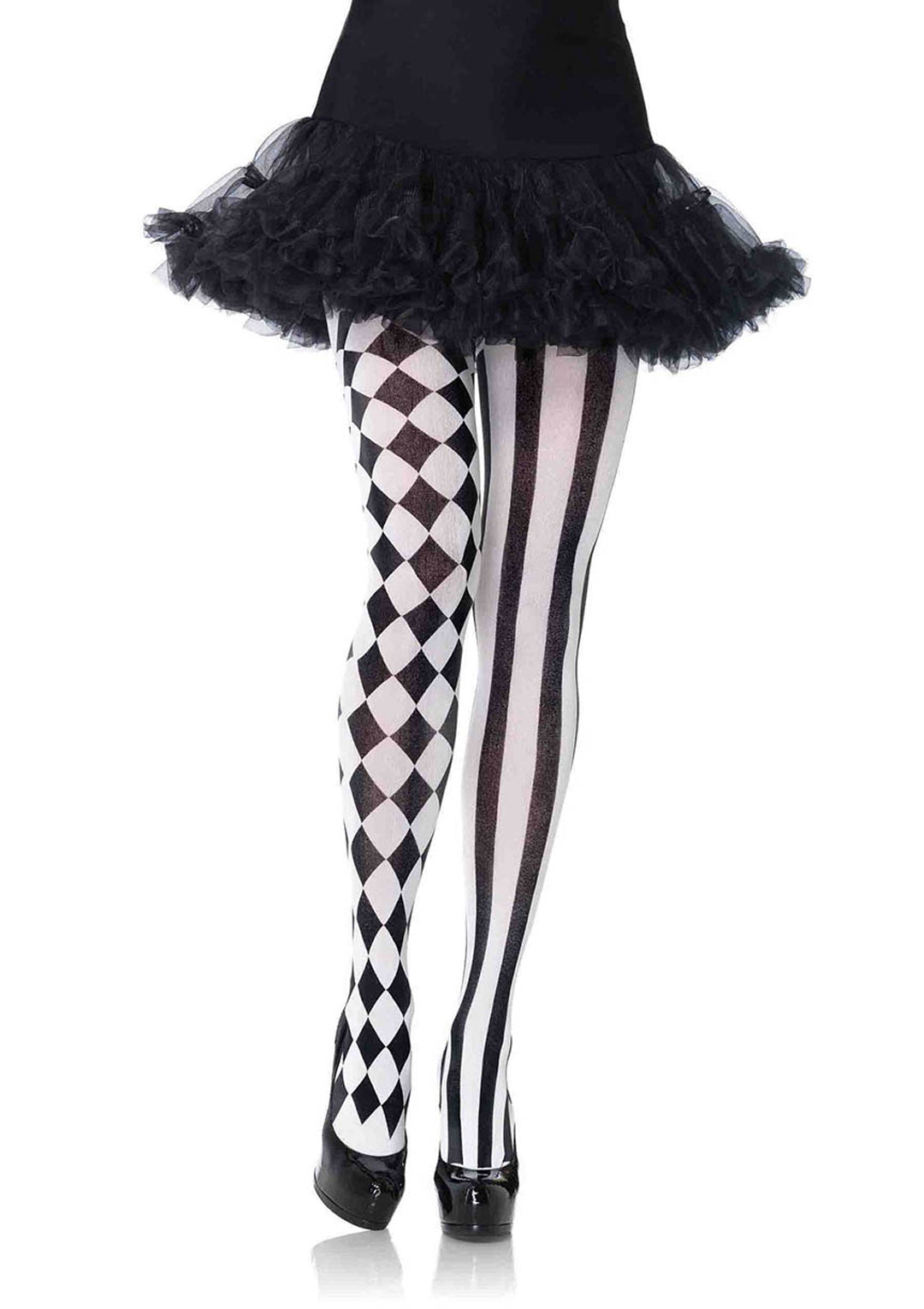Leg Avenue Aura Harlequin Stripe Diamond Tights