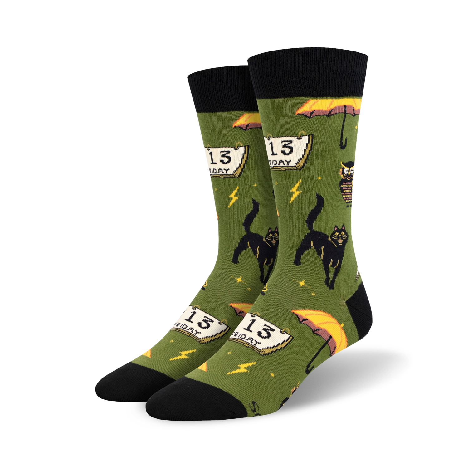 Sockologie Feeling Superstitious Black Cat Socks