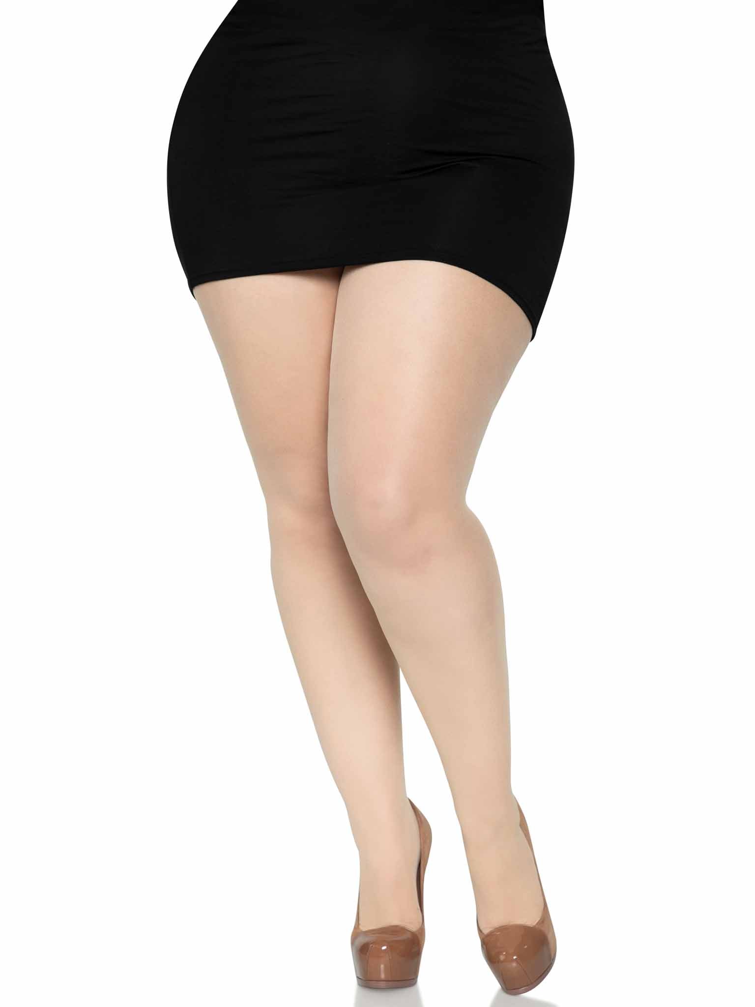 Leg Avenue Cadi Plus Sheer Backseam Pantyhose