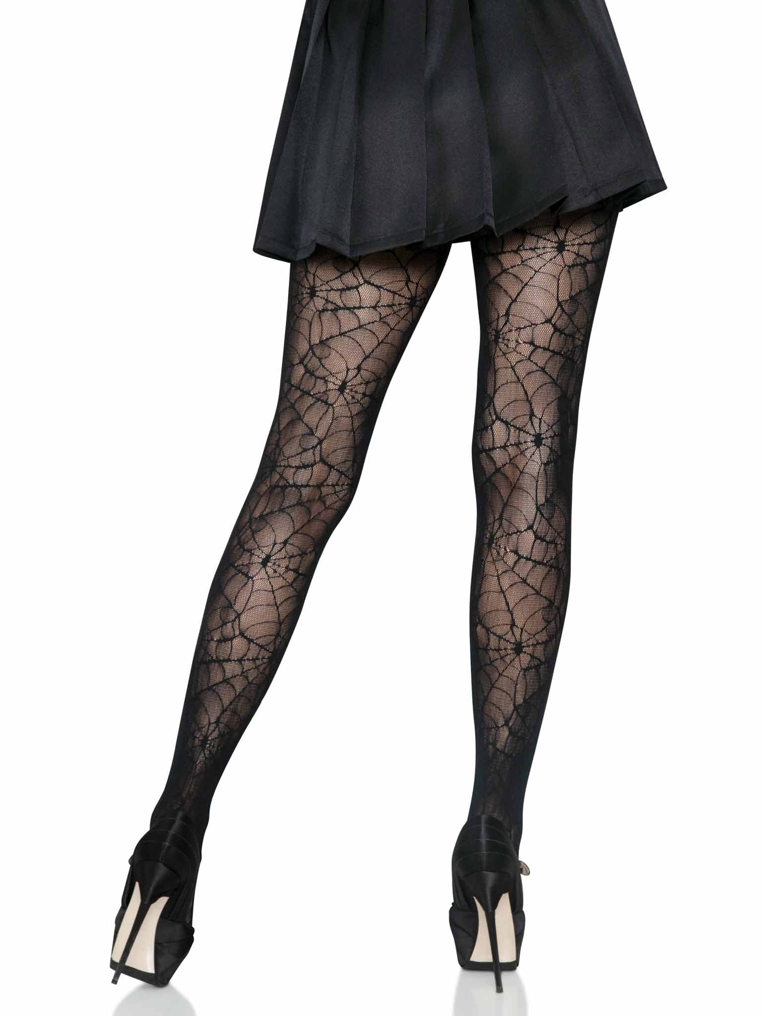 Leg Avenue Gothic Spiderweb Lace Tights