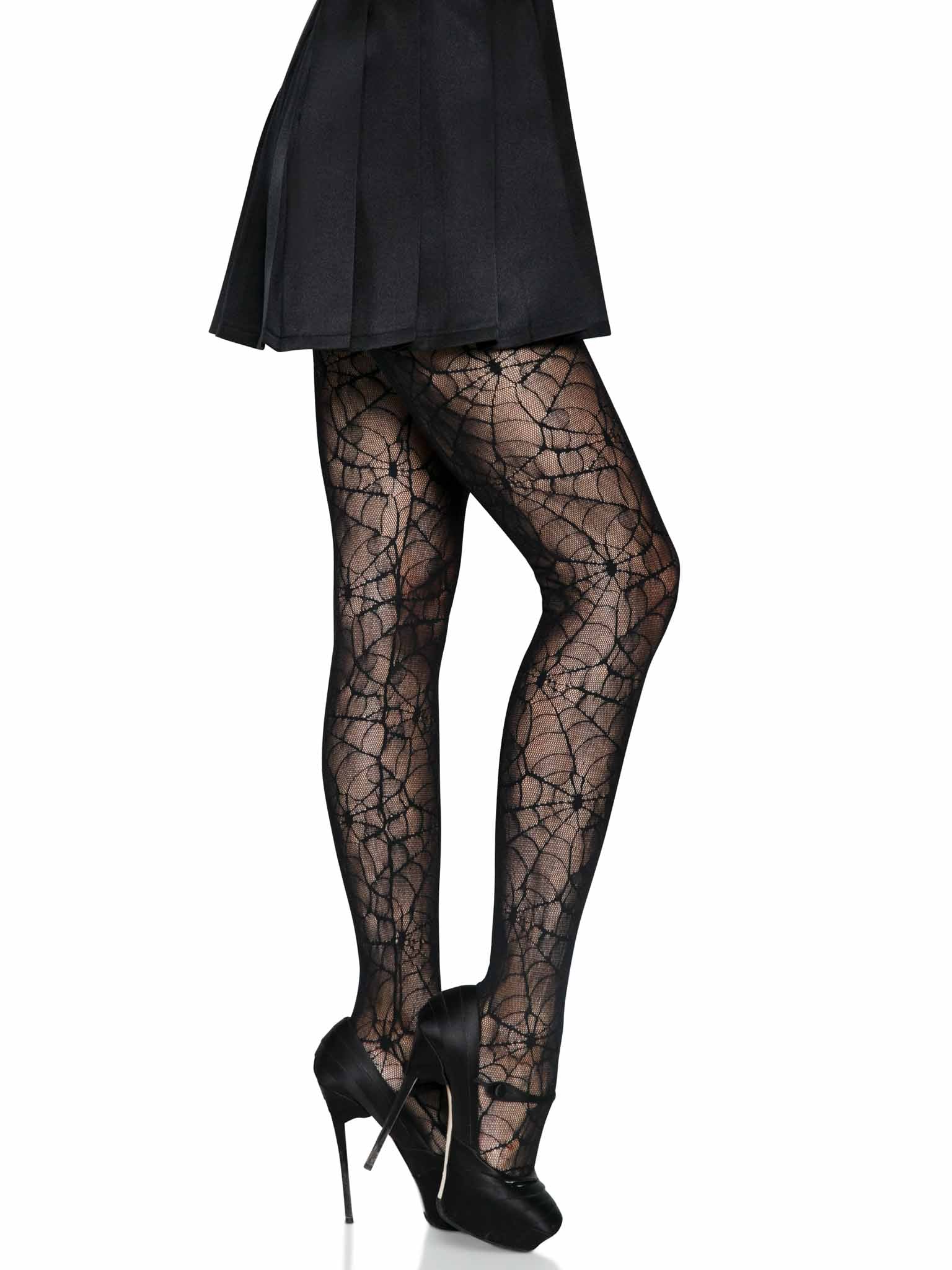 Leg Avenue Gothic Spiderweb Lace Tights