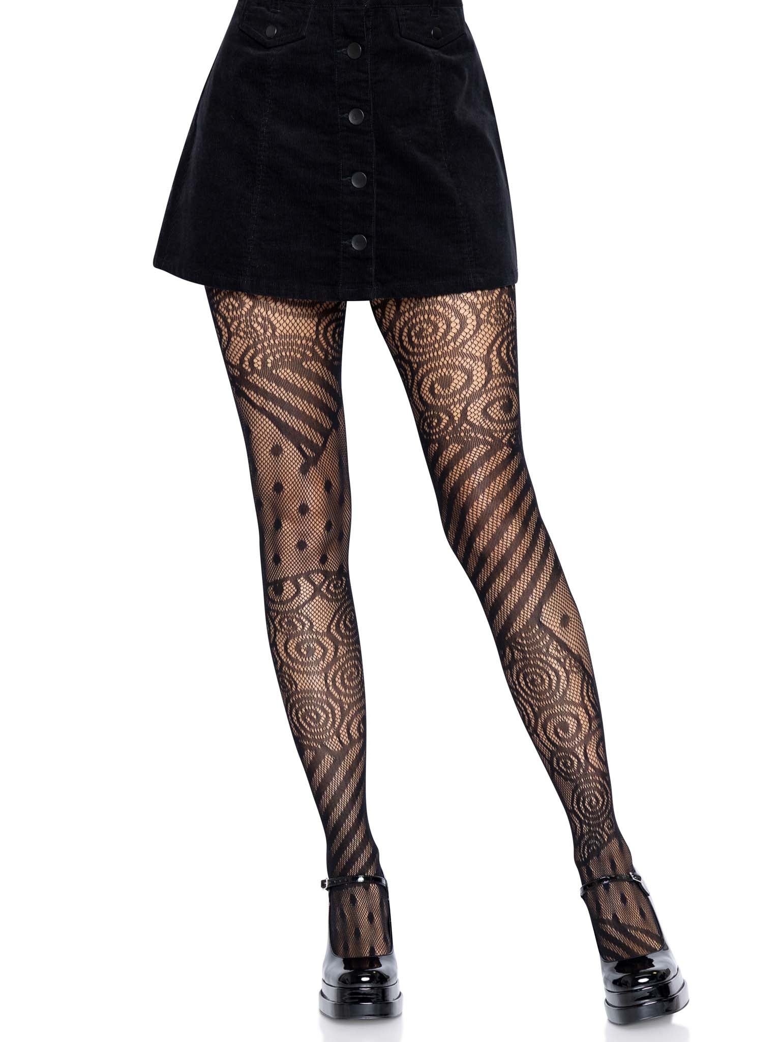 Leg Avenue Patchwork Doll Net Tights