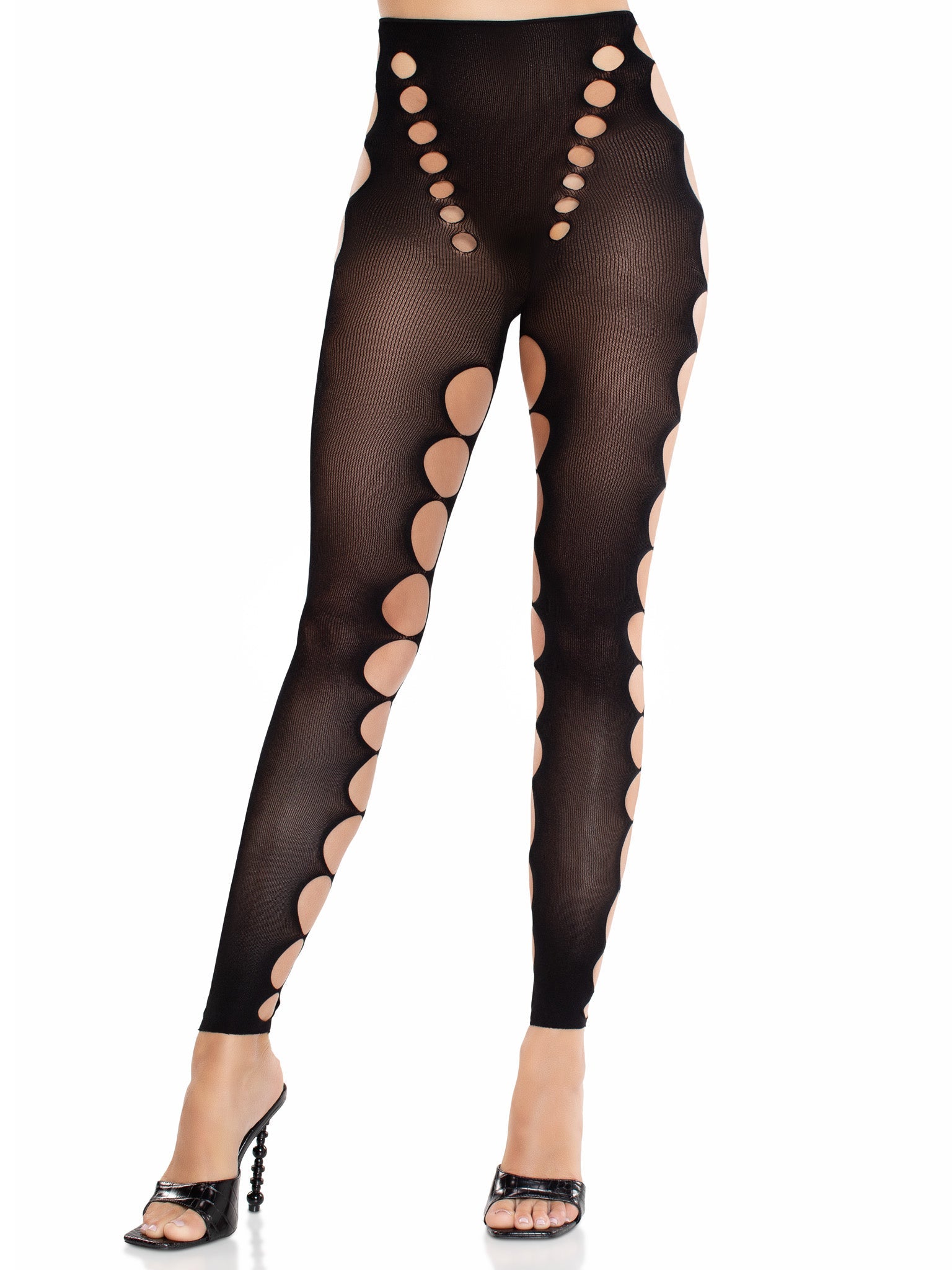 Leg Avenue Maris Cut-Out Footless Tights