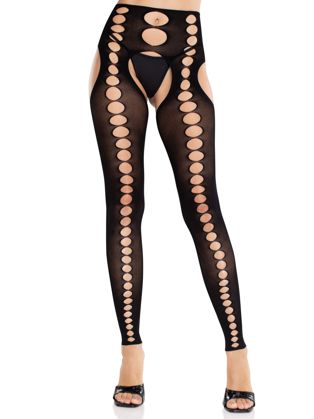 Leg Avenue Bex Cut-Out Suspender Tights