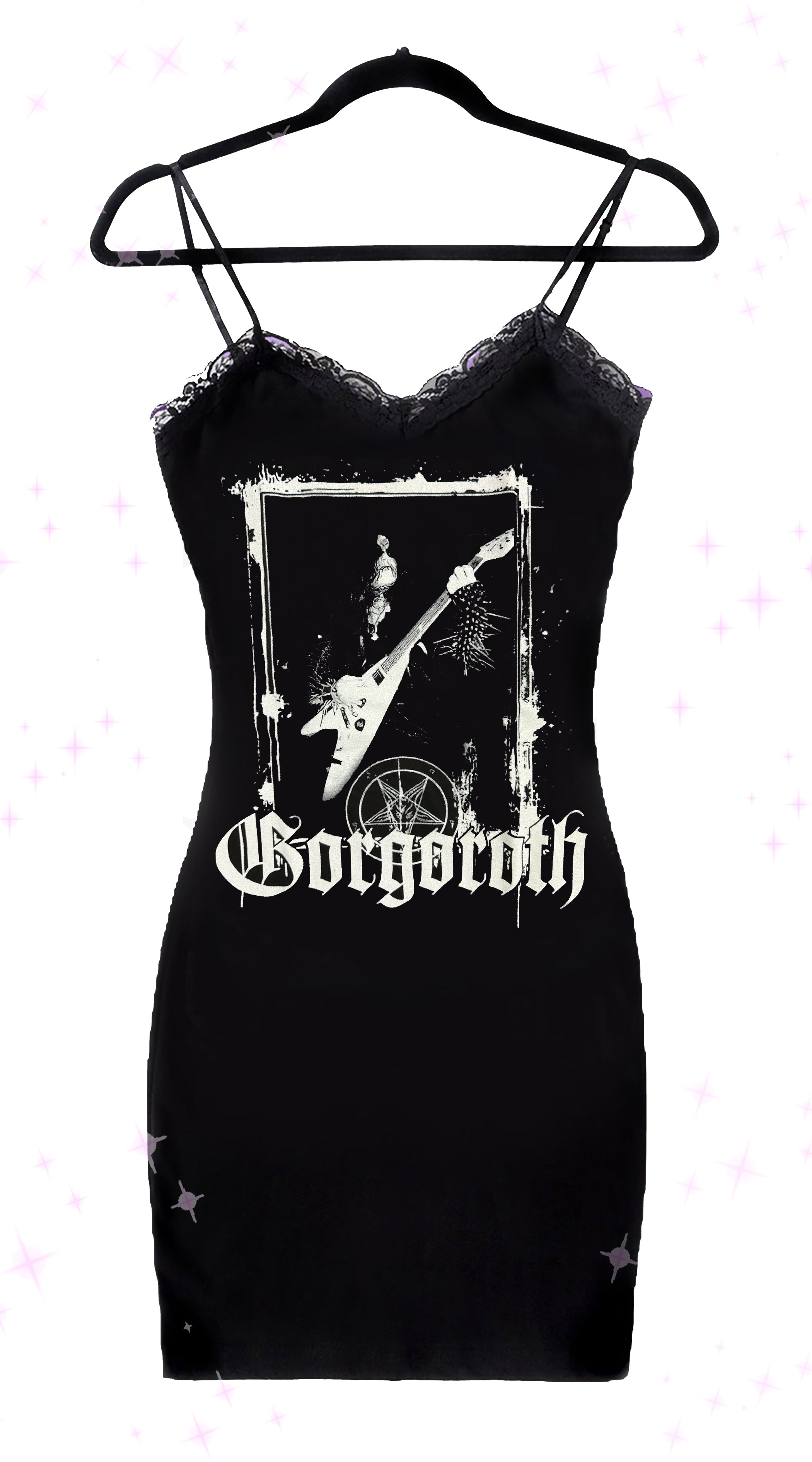 Vera's Eyecandy Gorgoroth Lace Strap Dress