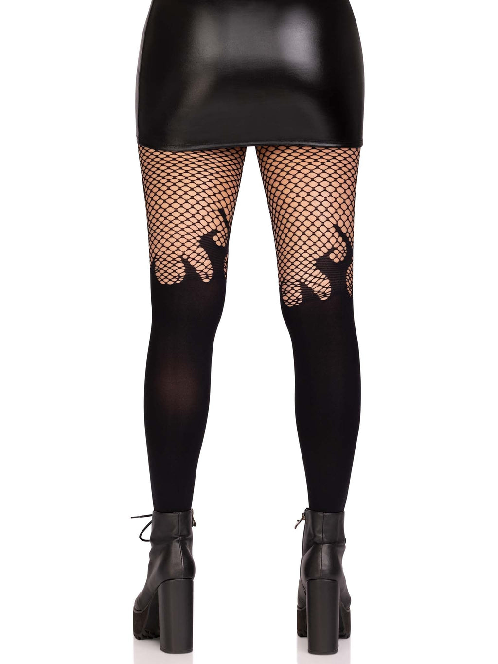 Leg Avenue Blaze Opaque Flame Fishnet Tights
