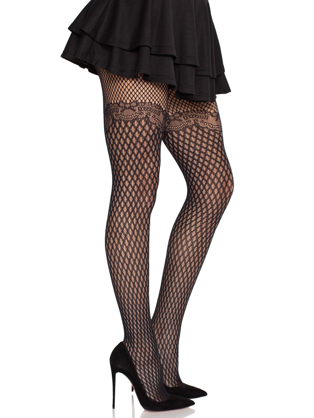 Leg Avenue Gilded Grid Net Tights