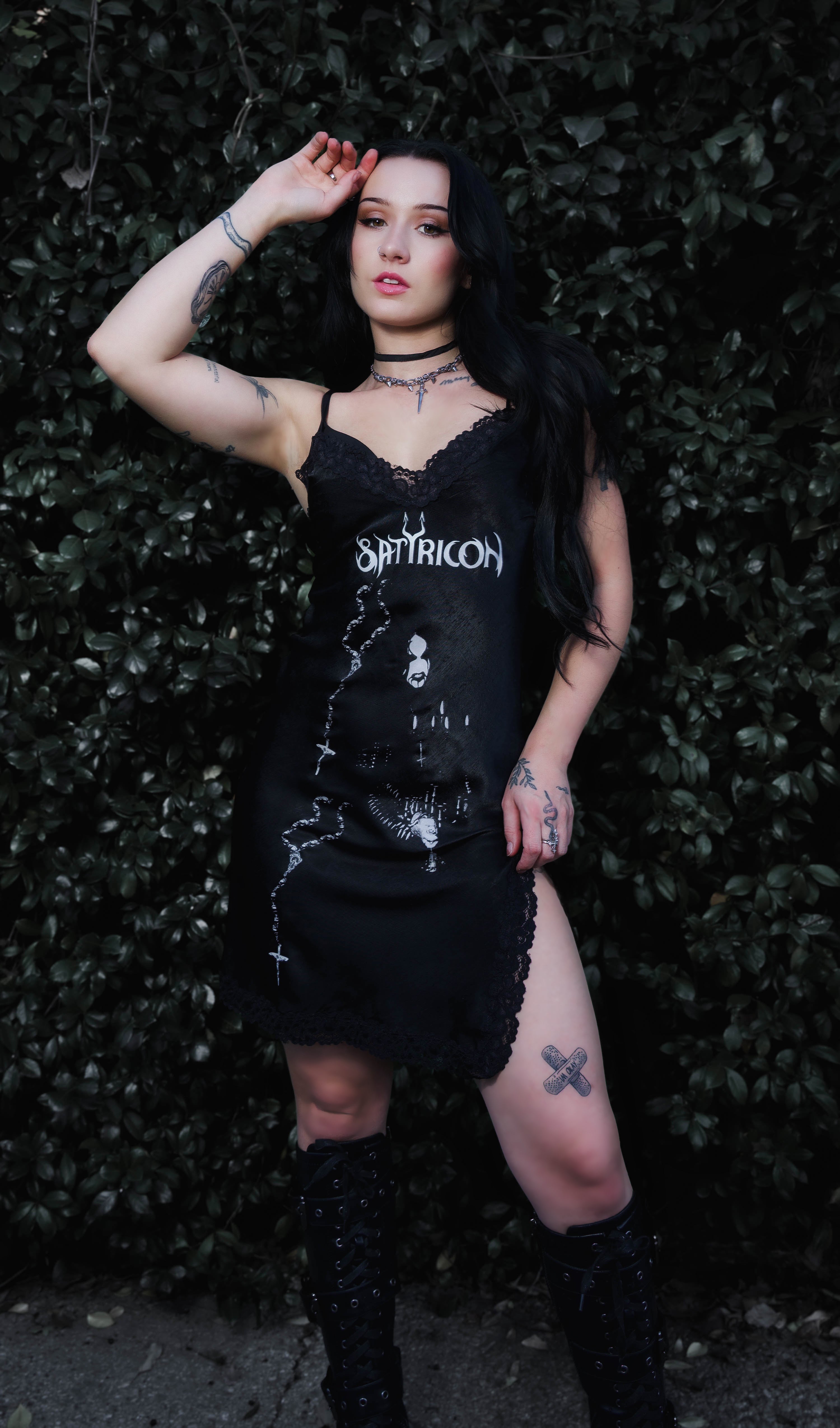 Vera's Eyecandy Satyricon Rosary Mini Slip Dress