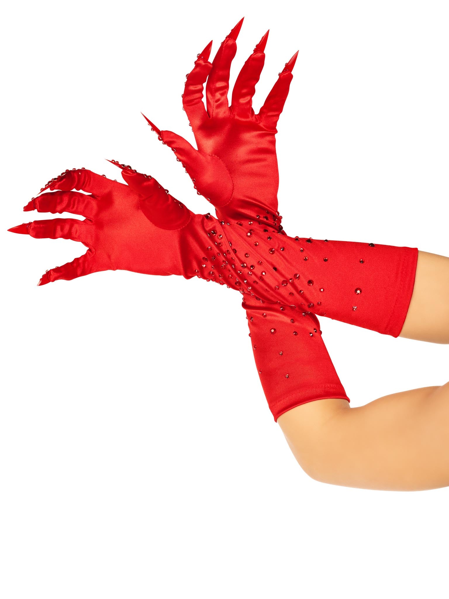 Leg Avenue Rhinestone Devil Monster Costume Claw Gloves