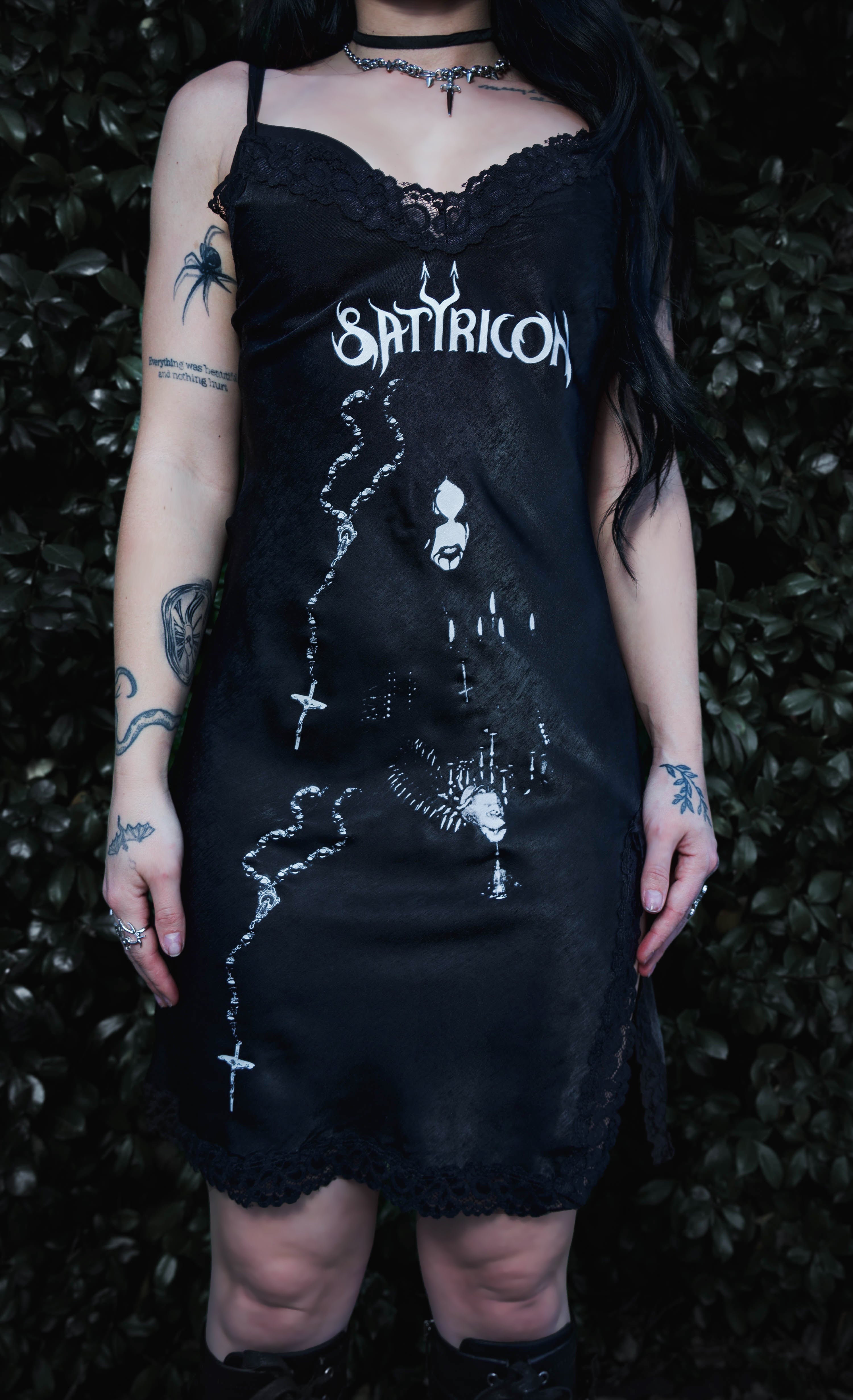 Vera's Eyecandy Satyricon Rosary Mini Slip Dress