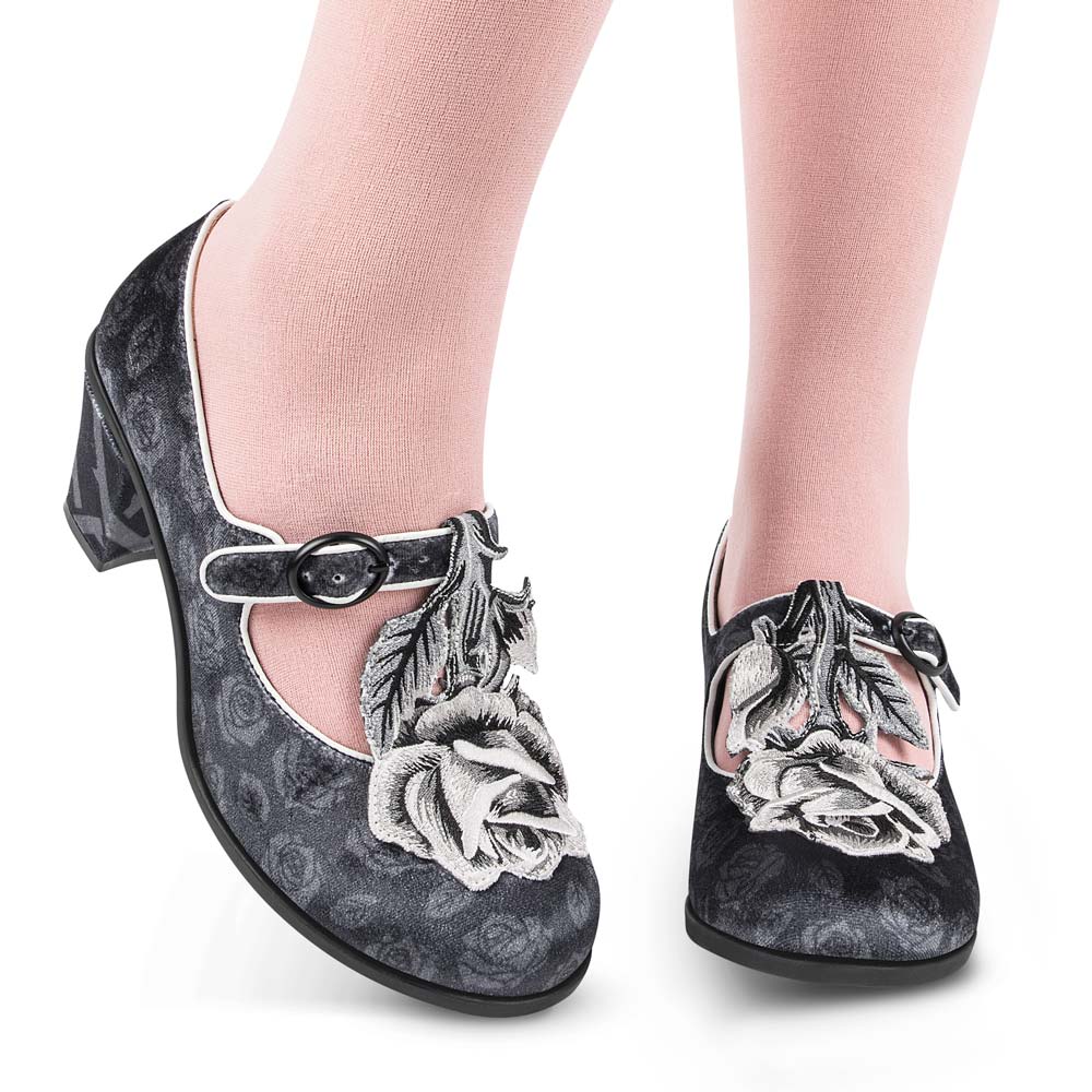 Hot Chocolate Design Chocolaticas® Black Tudor Mary Jane Pump
