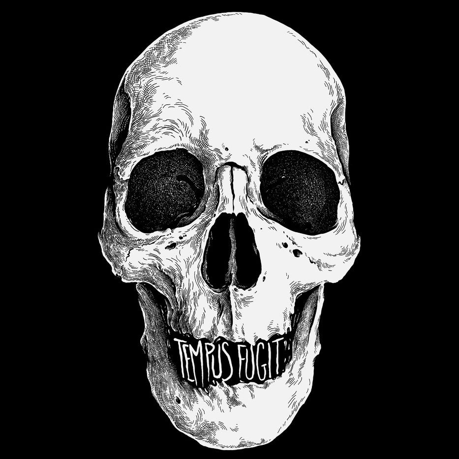 Fingers Duke Tempus Fugit Skull T-Shirt