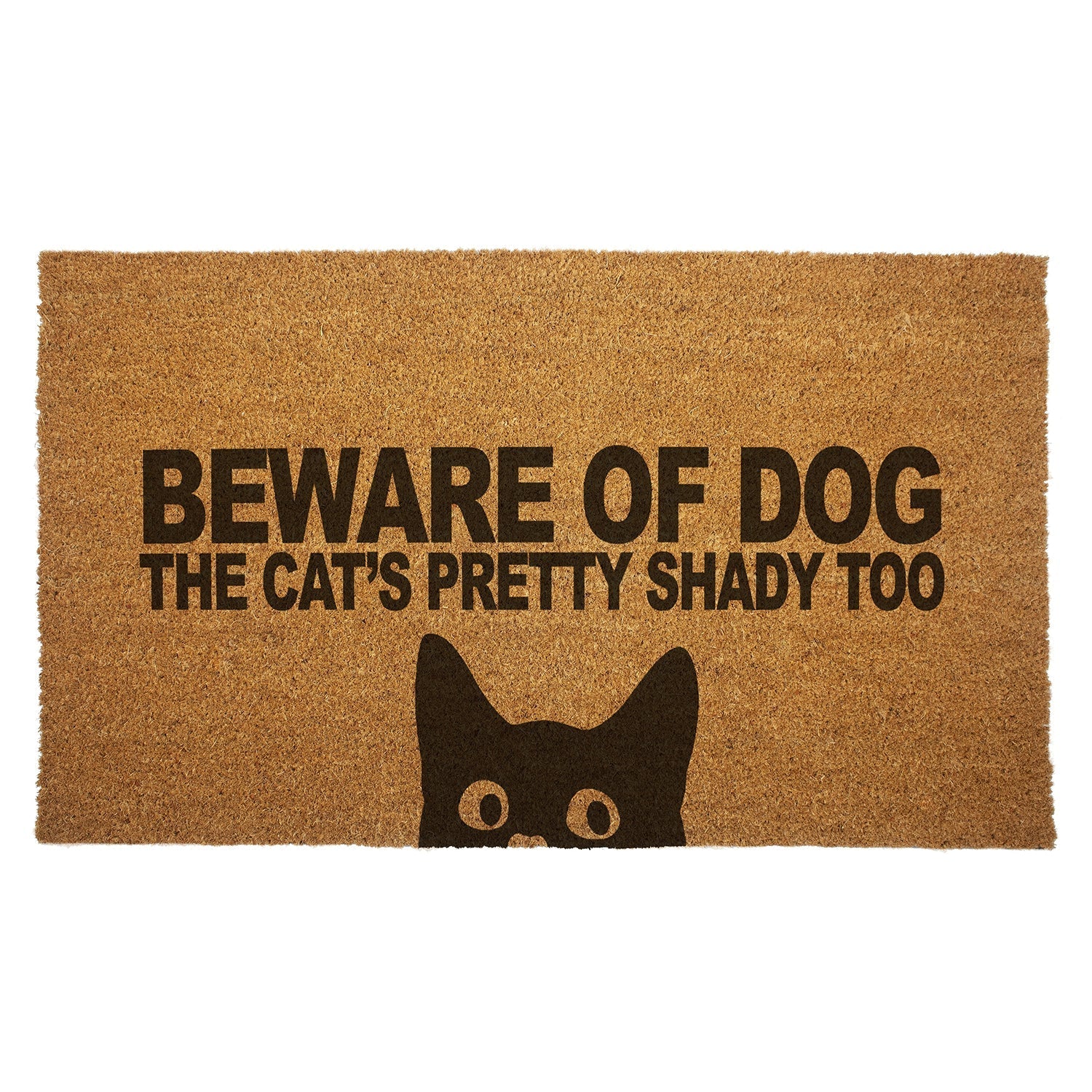 Original Underground Beware of Dog Cats Pretty Shady Too Door Mat