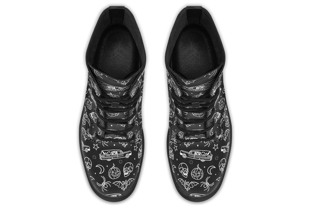 Witchwood Vegan Unisex Hearse Halloween Combat Boots