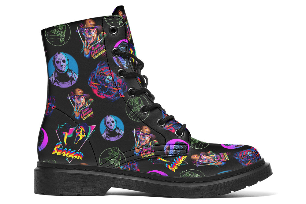 Witchwood Vegan Unisex 80's Horror Combat Boots