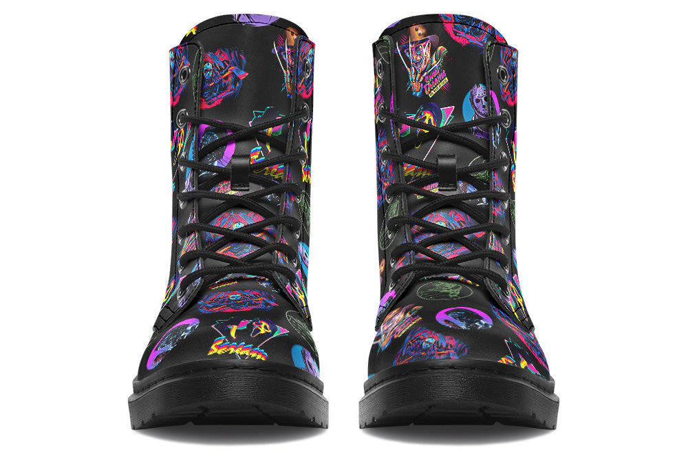 Witchwood Vegan Unisex 80's Horror Combat Boots