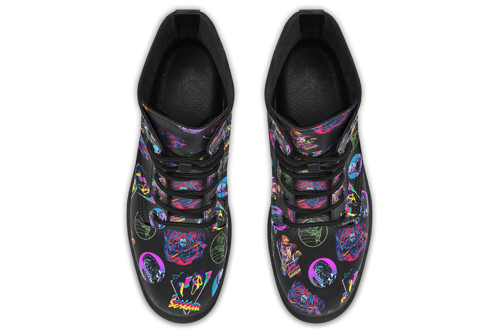 Witchwood Vegan Unisex 80's Horror Combat Boots