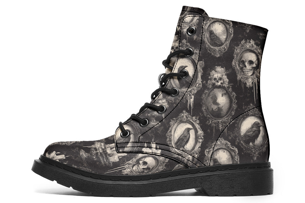 Witchwood Vegan Unisex Gothic Frames Combat Boots