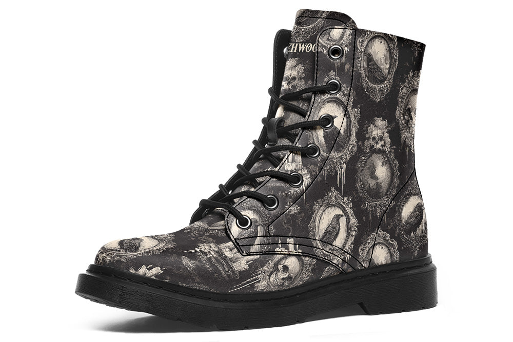 Witchwood Vegan Unisex Gothic Frames Combat Boots