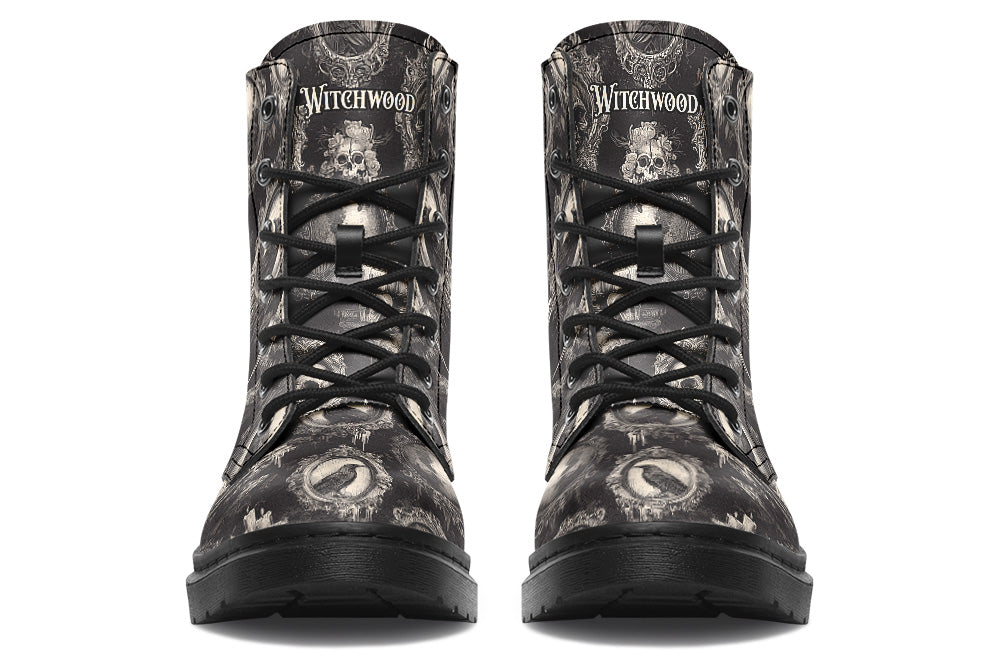 Witchwood Vegan Unisex Gothic Frames Combat Boots