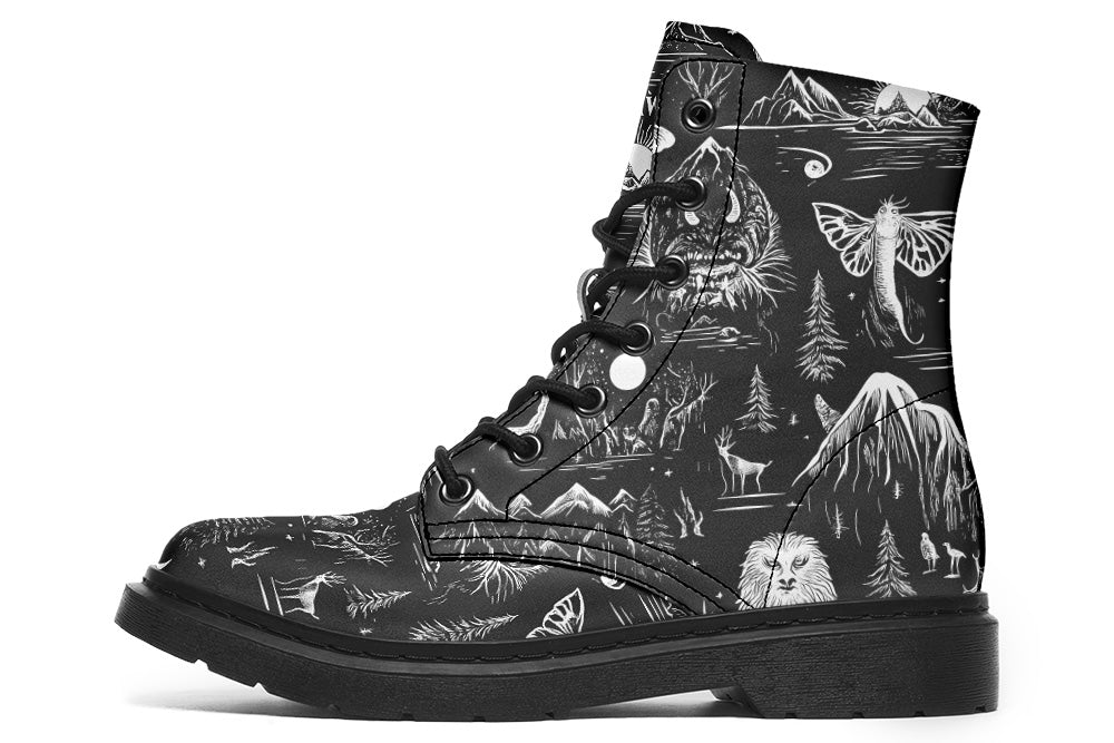 Witchwood Vegan Unisex Cryptids Combat Boots