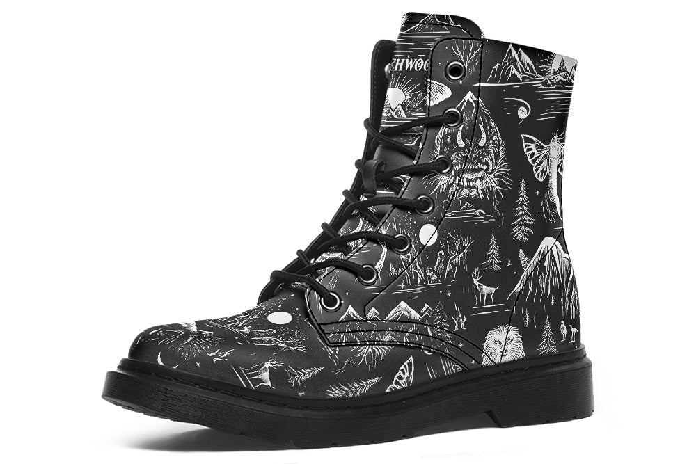 Witchwood Vegan Unisex Cryptids Combat Boots