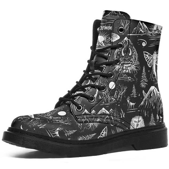 Witchwood Vegan Unisex Cryptids Combat Boots