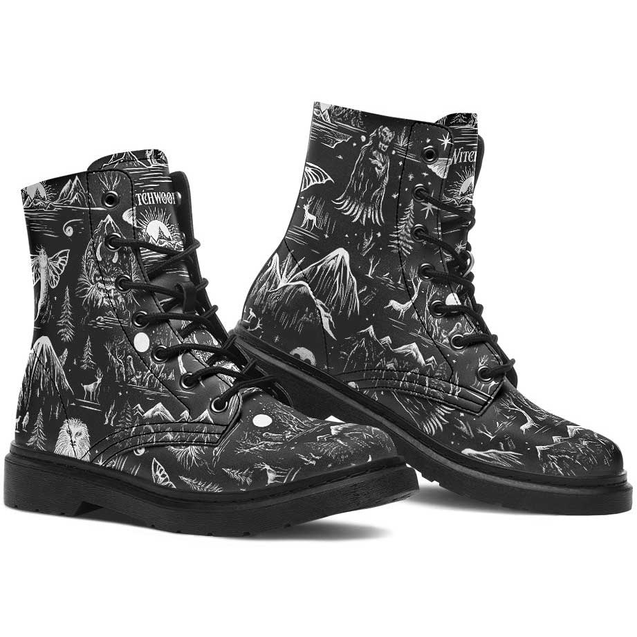 Witchwood Vegan Unisex Cryptids Combat Boots