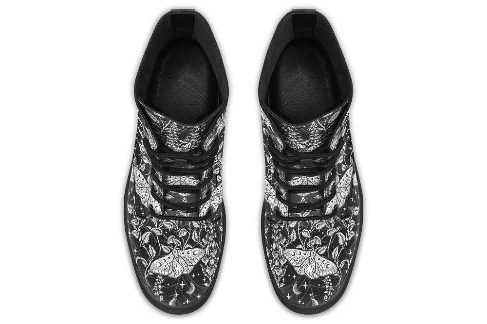 Witchwood Vegan Unisex Poison Floral Combat Boots