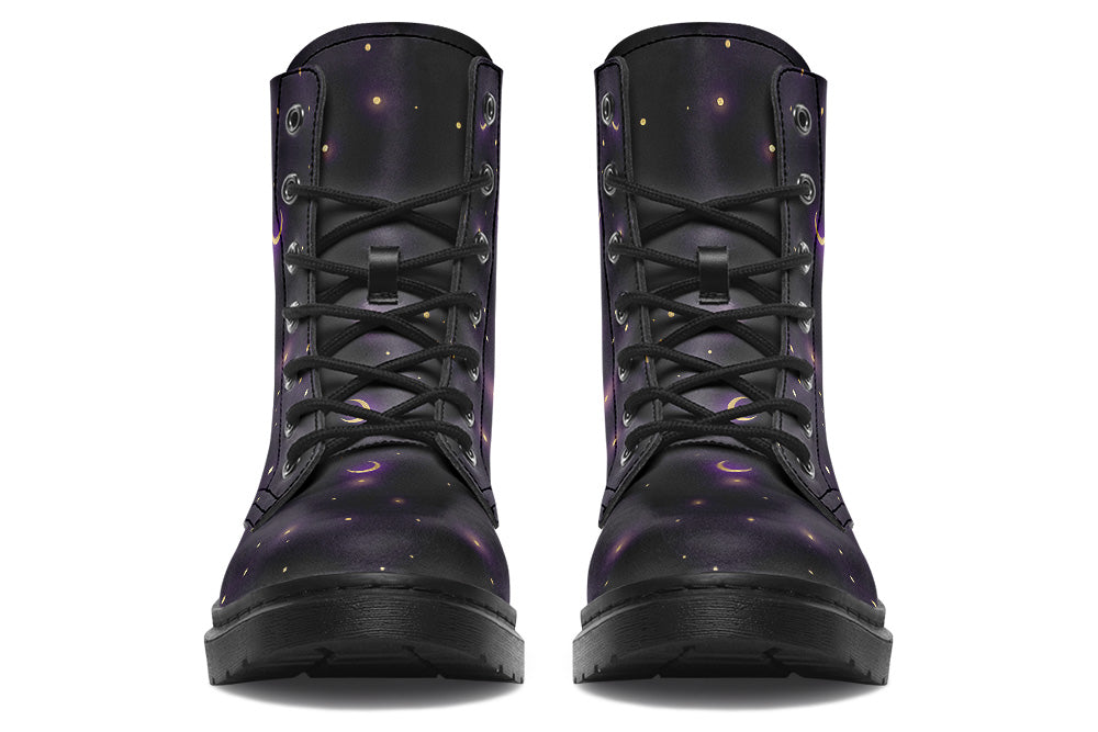 Witchwood Vegan Unisex Starry Night Combat Boots