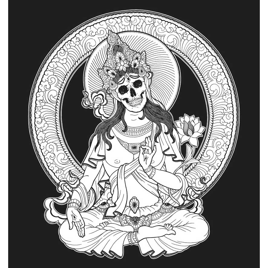 Fingers Duke Sentient Skull Meditation T-Shirt