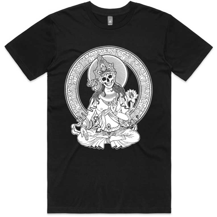 Fingers Duke Sentient Skull Meditation T-Shirt