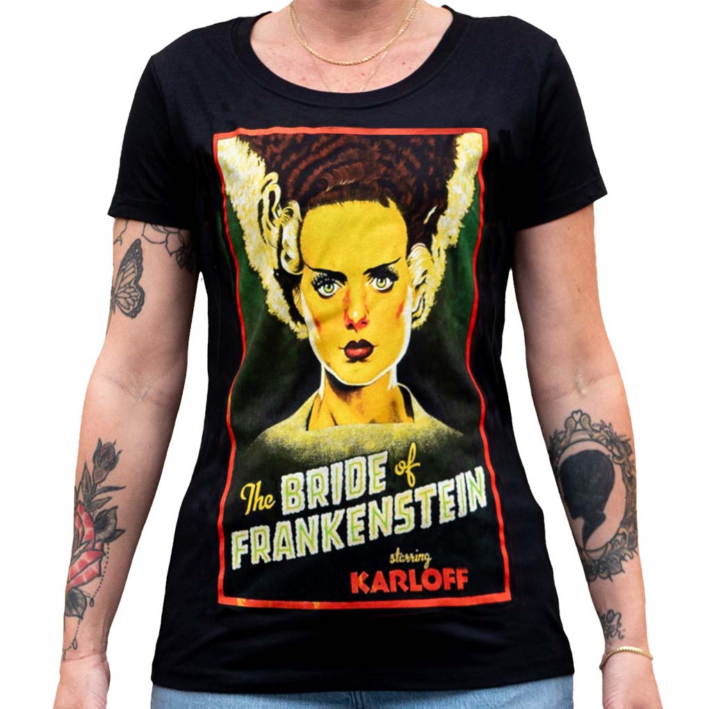 Lowbrow Art Frankenstein Bride Movie Poster Tee